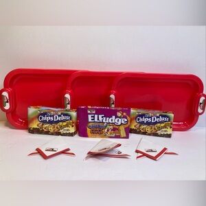 Keebler Cookie Play Set Boley 9 Piece Pretend Food Cookie Boxes Trays Napkins